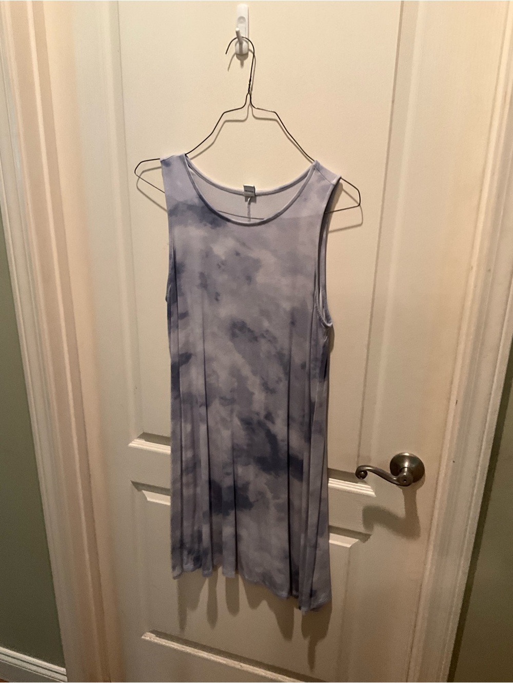 Old Navy Light Blue Tie-Dye Tank Swing Top